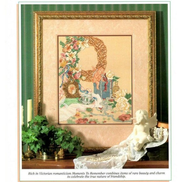 Cross Stitch Color Charts Moments To Remember Pattern Sampler 10501 Victorian - Picture 1 of 4